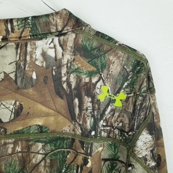 Under Armour Scent Control 1/4 Zip HeatGear Realtree Camo Pullover XL - Picture 6 of 6
